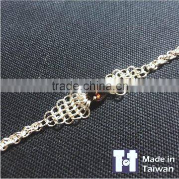 New Design Customized 925 Lace Spar Sterling Silver Bracelet Jewelry photo-5