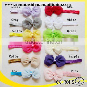 Mix Colors Chiffon Bowknot Top Baby Headband Wholesale Supplier's Choice photo-6
