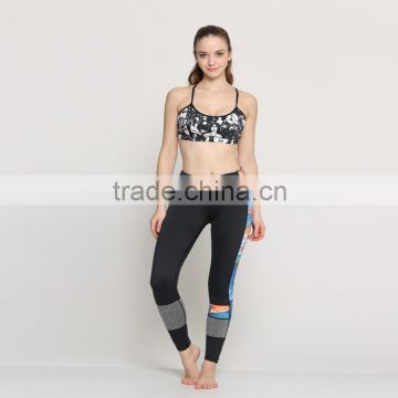 Custom sublimation printing polyester legging tight women yoga wear