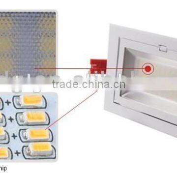 Dimmable Samsung 5630 SMD 28W 38W 48W LED Recessed ceiling light for commercial indoor lighting