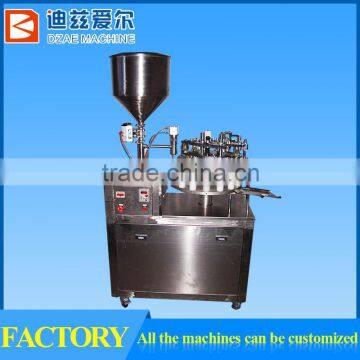 1.1KW Screw Cap Liquid Tube Filling And Sealing Machine