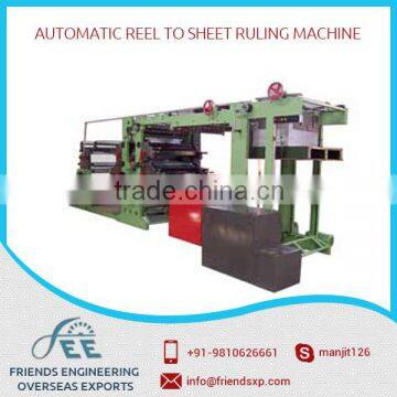 Reel To Sheet Ruling Machine Are Ideal For Super High Speed Ruling From Reel To Sheet