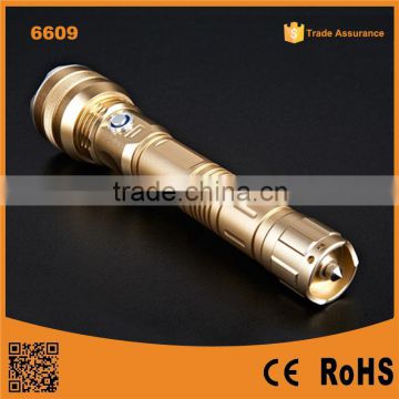 Aluminium police led flashlight With USB charger