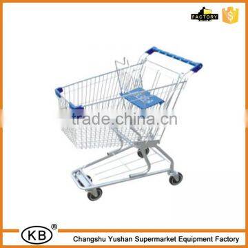 60L zinc plated steel metal industrial trolleys