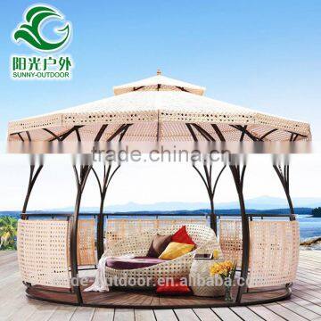 European Style Design Outdoor Garden Patio Metal Frame Gazebo Tent