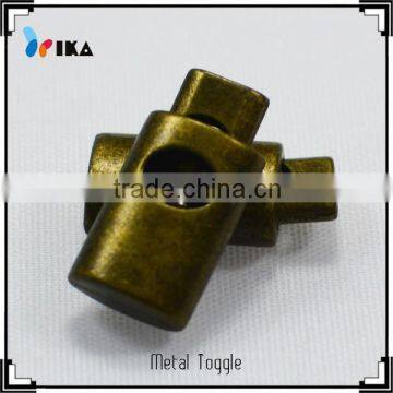 Zinc alloy made antique copper cord stopper