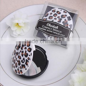 Cheetah Print Compact Mirror Wedding Decoration