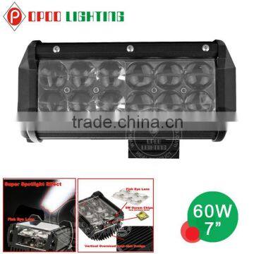 Hyper spot 4D reflectors slip bottom brackets 60w led bar