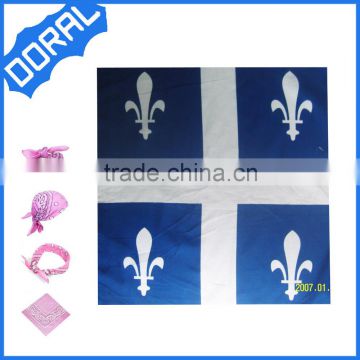 Factory promotional fashion custom square scarf/bandana