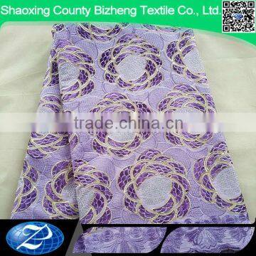 beaded purple heavy lace swiss voile lace in switzerland