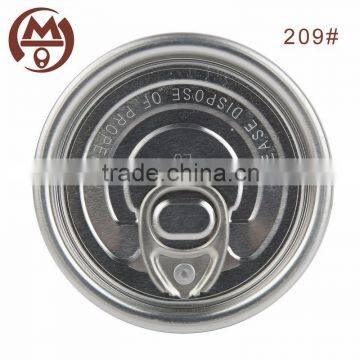 China factory 209 easy open metal lids for jars