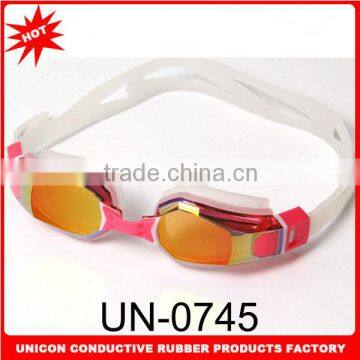 2014 Newest anti-fog adults' swim goggle with variouis design and adjustable strap