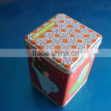 square gift tin box