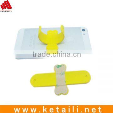 Simple silicone mobile phone holder with 3M sticker