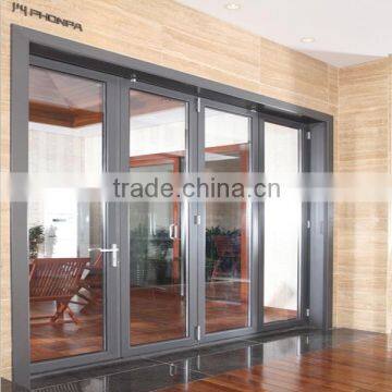 Modern house exterior aluminum door price Double glass door with ISO9001