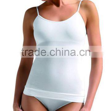 Ladies white tank top