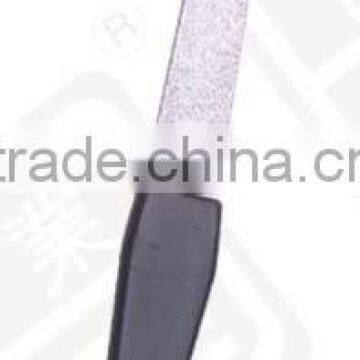 high quality stainless steel nail file with plastic handle