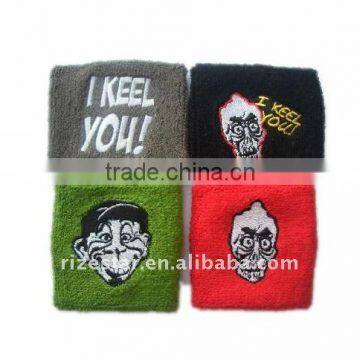 polyester toweling wristbands