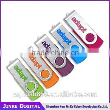 Promotional Logo printing Cheap Swivel USB Flash Drive