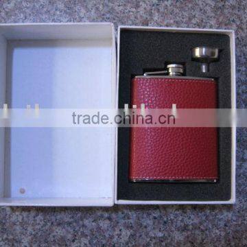 stainless steel hip flask set