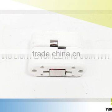 Taiwan Manufacturer Excellence Made Plastic Injection With Metal Parts White Color Invisible Hinge photo-2