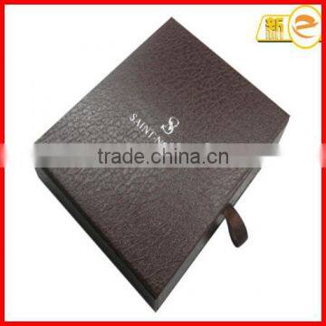 High Quality Paper Drawer Gift Boxes For Garment With Ribbon For Handle