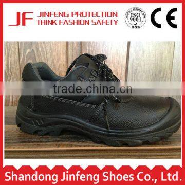 2014 hot sale high quality black leather upper pu sole low price made in China brand lace-up safety shoes price Dubai