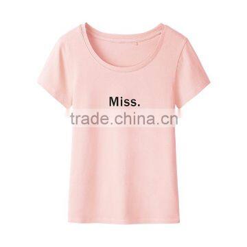 Manufacturer China Custom Women's Clothing Cotton Loose Bluk t Shirt Printing for Sale photo-2