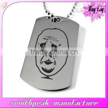 High quality dog tag with custom logo/metal custom dog tag/dog tag for souvenir