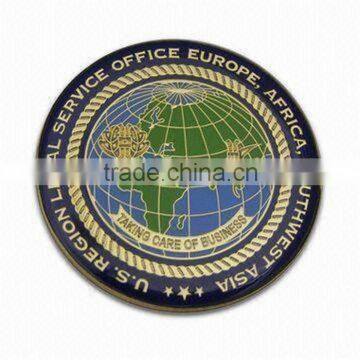 two side coin, two tone plating coin, military coin