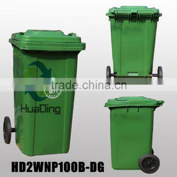 New design 2 wheels 100L plastic outdoor dustbin waste bin                        
                                                                                Supplier's Choice