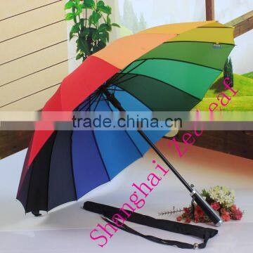 27 inch Rainbow Rain Straight Umbrellas