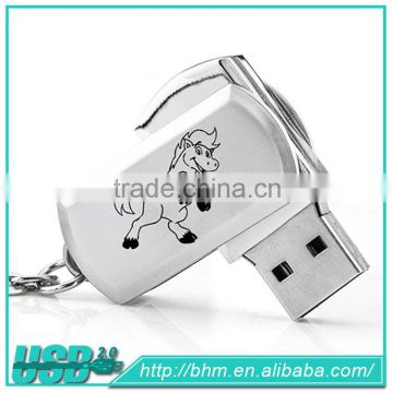 Factory promotion gift swivel metal usb flash drive 16GB