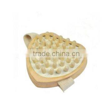 Heart-shaped wooden massage comb, body massager, schima superba massager WBM003