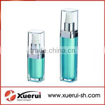 15ml, 30ml, 60ml cosmetic square acrylic lotion bottle