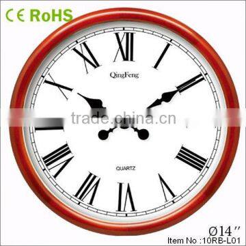 14 inch New product hanging clock wooden wall clock(14W10RB-L01)