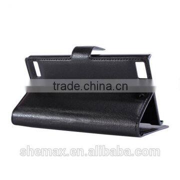 Factory Price Leather Flip Cover Case for Blackberry z3