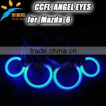 Auto car CCFL angel eyes 72mm& 93mm semi circle angel eyes ring for Mazda 6 headlight replacement kits