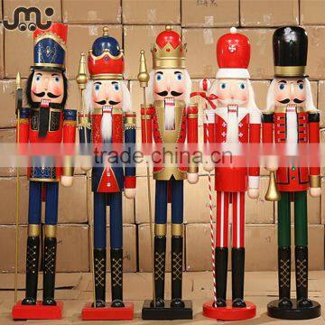 Life size wooden nutcracker,customized life size christmas nutcracker doll