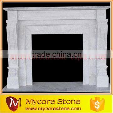 Hot Sale Stone Electric Fireplace Mantel Surround, European Design Mantel