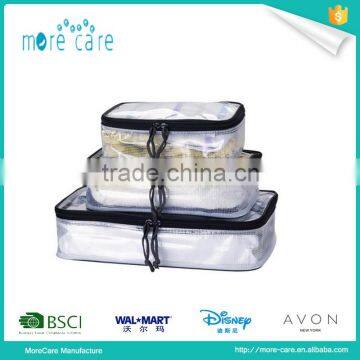 3pcs PVC expandable travel kit bag