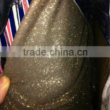 100% poly fabrics or 100%polyamid fabrics with gold stamping