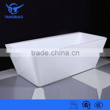 TB-B825 Rectangular freestanding acrylic bathroom tub from Hangzhou Sanitary China