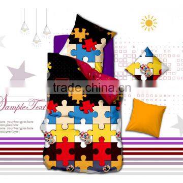 India market 3pcs bedsheet set FACTORY FOR 3D BEDDING SET