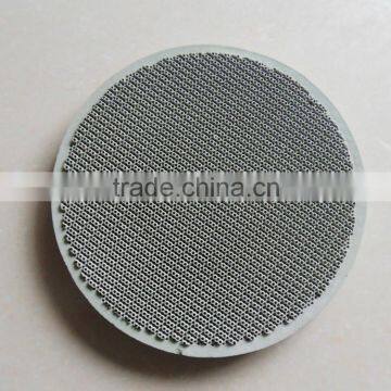 Round shape gas infrared honeycomb cordierite cooking ceramics plates 160mm diameter