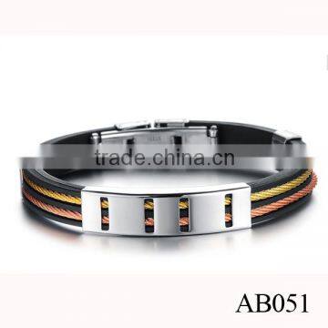 Customized Logo Bio Magnetic Bracelet Genuine Mens Handmade Braided Leather Jewelry Bracelet photo-5