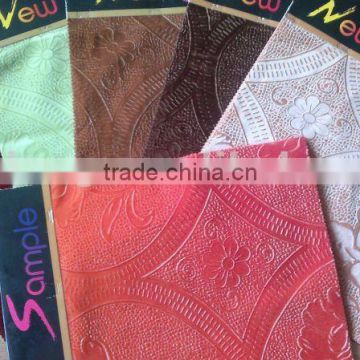 embossed flock fabric