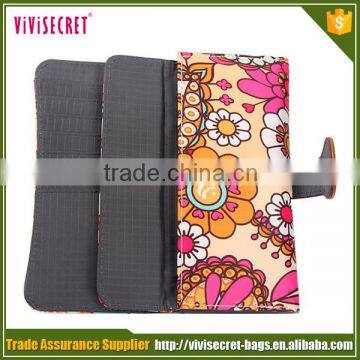 Ladies Evening Fashion Wallet New Style Women Full Printing Flowers Wallet photo-4