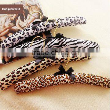 Leopard Fabric Padded Blouse Hanger