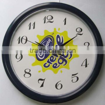 10 inch round plastic promotional wall clock